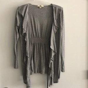 Ya Los Angeles Ruffled Cardigan
